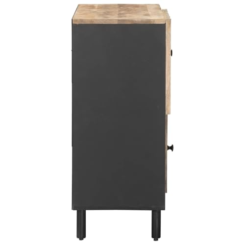 Aparador de madera de mango Braun con elegantes botones de latón y acabados artisan 6