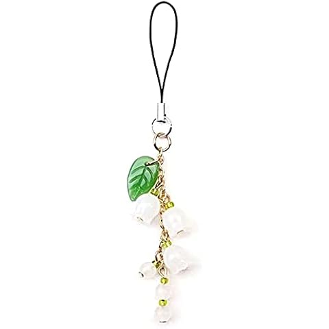 Phone Charm, Elegant of the Valley Design Cell Phone Strap Charm Phone Lanyard Charm Pendant for Keychain Handbag Decoration Cover