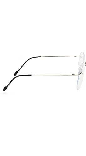 Image of Jodykoes Premium Rimless Frame for Women and Men: Stylish Aviator Spectacle Eyeglasses with Anti-Glare Coating