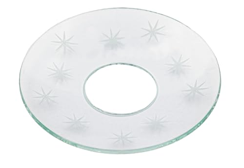 Glas-Kerzenmanschette (Tropfenfänger) Sternenhimmel für Kerzen bis Ø 25 mm