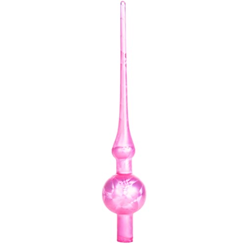 Thüringer Glasdesign Christbaumspitze 28cm | Weihnachtsbaumspitze aus...