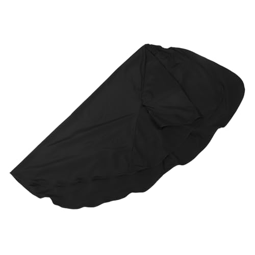 Zerodeko Mantellina Parrucchiere Nera Riutilizzabile Tessuto Confortevole Mantello Protettivo per Taglio Capelli Lavabile Mano Lavatrice Facile da Pulire e Asciugatura Rapida Uso