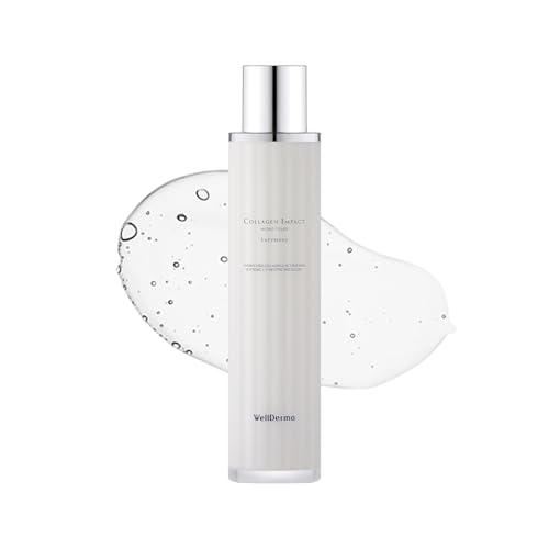 WellDerma Sapphire Collagen Impact Hydro Toner, 100mL / 3.38 fl.oz – Hydrating & Balancing Facial Toner with Niacinamide and Collagen