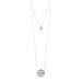 Produktbild DANSK Smykkekunst Edge Round 2-in-1 Necklace Kette Silver Plating