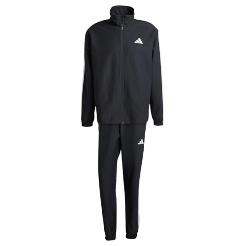 adidas Herren 3 STRIPES WOVEN TRACKSUITS, black, M