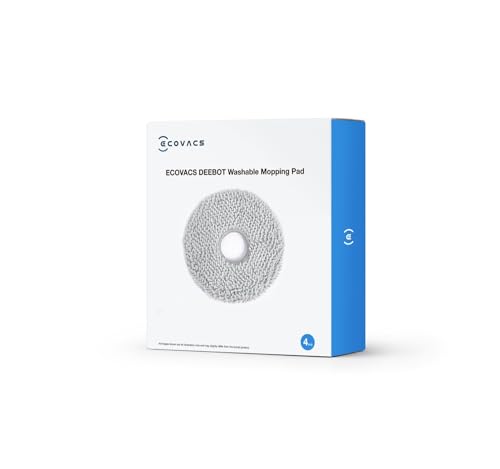 ECOVACS Washable Mopping Pads 4 PCS - For DEEBOT X1Series Omni Models, Gray