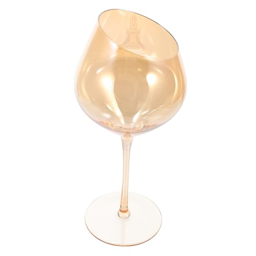 FUNOMOCYA Bicchiere Da Vino Calice Di Bicchiere Per Bevande Design Unico Ed Elegante Taglio Inclinato Realizzato in Materiale Di Resistente