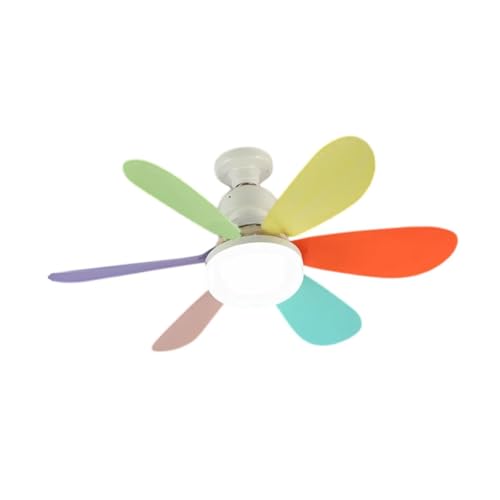 Image of bnf E26 Socket Fan Light 6 Fan Blade 30W Dimmable for Living Room Garage Bedroom Colofulhome & Garden | Lamps Lighting & Ceiling Fans | Ceiling Fans