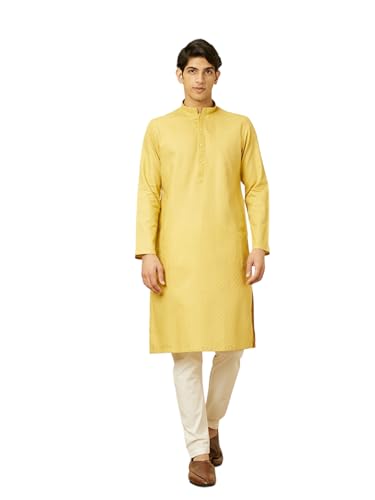 Manyavar Men Cotton Kurta Pyjama Set