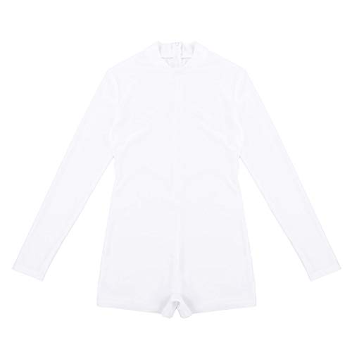 image for YONGHS Women's Mock Neck Long Sleeve Gymnastics Ballet Dance Short Leo