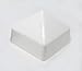 JSP Manufacturing Square Style Cap Boat Dock Pylon Piling Cap, Square, 5.5" x 5.5" Conehead Cone White