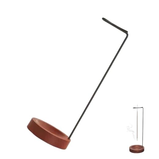 WUSJCOF Soporte de Incienso 2 en 1, Base de Madera Hecho a Mano, diseño Moderno con Bobina de Cono, Quemador y Porta para decoración del hogar, Oficina, Yoga, meditación