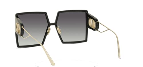 DIOR Woman Sunglasses Black & Gold Frame, Smoke Lenses, 58MM4
