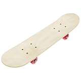 Trrymbbe Kinder-Skateboard, 23, 6 x 5, 9 DIY Blanko-Skateboard mit Kunststoffrädern, rollstabil und seidig glatt, Anfänger für Anfänger, Jungen, Mädchen-
