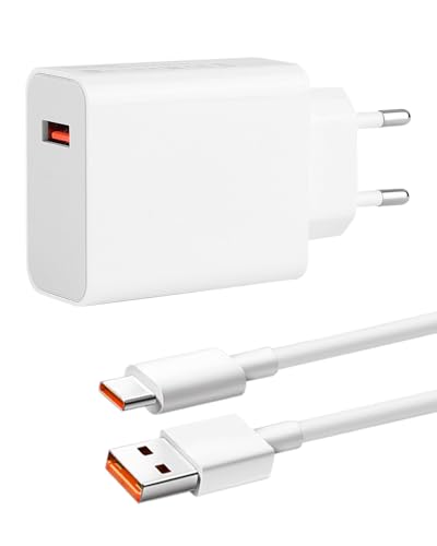 Cargador USB 120W con Cable de Carga Rápida para 15 14T 13T 12T 11T Pro Ultra Note 14 13 12 Pro+ 5G Black Shark 5 4 Poco X5 F4, Adaptador de Alimentación USB-C Turbo Hyper Charge 6A 2M