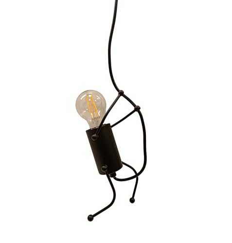 Suspension humanoïde articulée E27 câble 1,5 m BARCELONA LED ILUMINACION