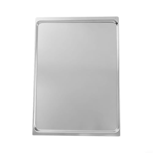 Plaque de cuisson en aluminium avec bords roulés lisses et renforcés pour une répartition uniforme de la chaleur - Idéale pour la cuisson du pain, des...