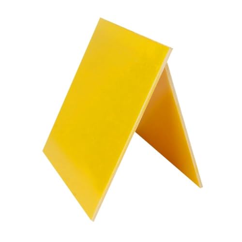 2pcs Epoxy Resin Board, High Temperature Resistant 3240 Fiberglass Board 250x500mm Thickness 0.1-20mm for Circuit Insulation Board DIY Yellow(8mm)