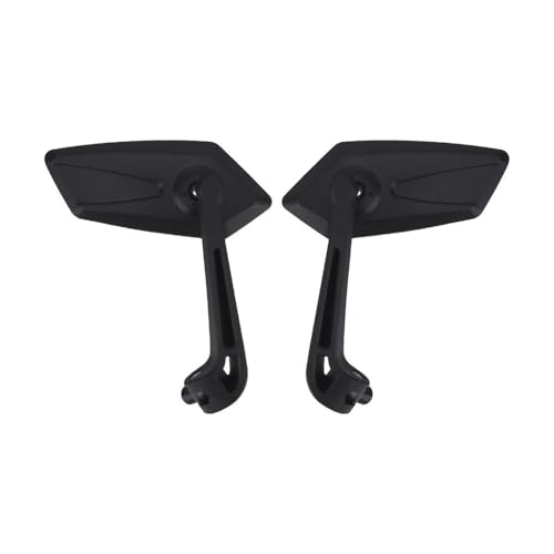 Espejos retrovisores para motocicleta universales negros que eliminan vibraciones del retrovisor 4