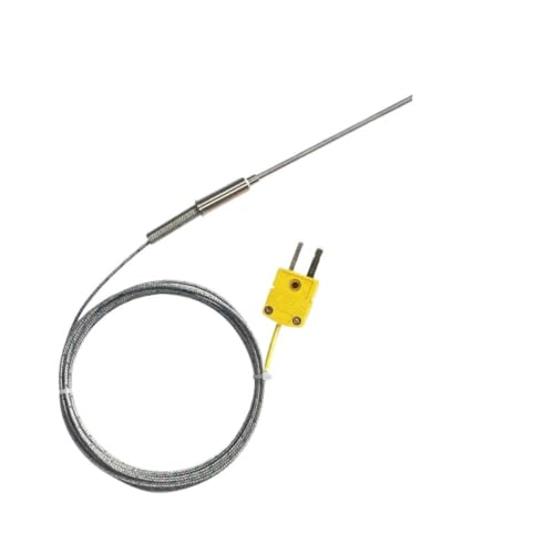 Termopar tipo K flexible de gran resistencia para un control térmico exacto de 0-1100°C