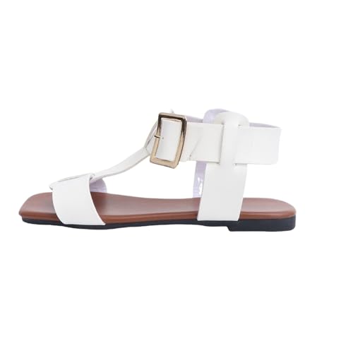 Generico Sandalias de Verano Mujer Cómodas, Zapatos Open Toe Suave Chanclas Bohemia de Verano Moda Zapatillas con Strass Cómodas Sandalias de Paseo Elegante para Primavera, Verano Oferta 2025, Color