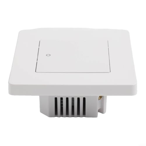 Interruptor inteligente Zigbee Tuya: pulsador de pared blanco 86x86mm con control RF 4