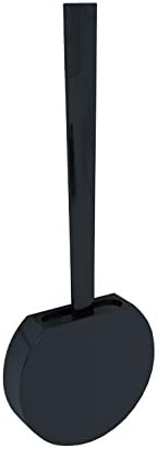 SANIPLAST Toilet Brush with Holder, ABS, 39 x 14 x 3 cm (Black)