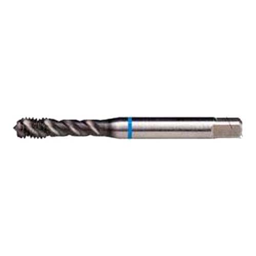Dormer E414M5 Series E414 HSS-E-PM Spiral Flute Blue Shark Line Machine Tap Metric with Super-B Coating, DIN Standard, M5 x 0.80 mm Thread, 70 mm Length