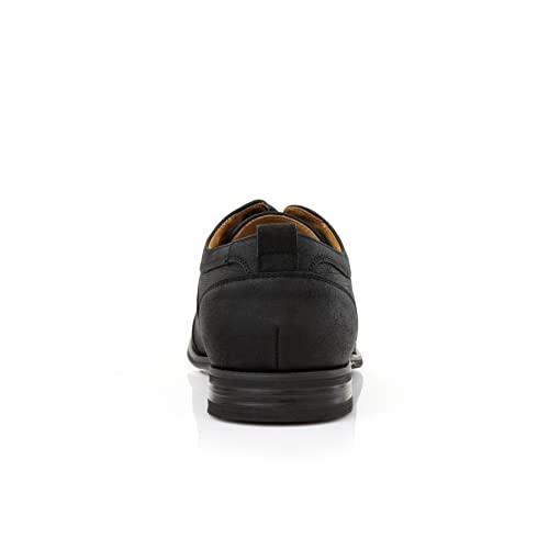 Image of Ferro Aldo Men's Modern Cap-Toe Derby Collection | Statement Dress Shoes in Floral, Woven, & Classic Styles