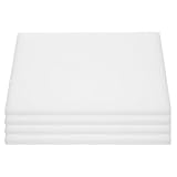 VICASKY Schwammringhalter 4 Stück Weiß 28,5X18X1,3cm mit 100 Slots für Ohrringe und Ringe Praktisch für Zuhause und Schmuckgeschäfte