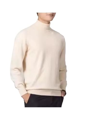 Men Turtleneck Cashmere Sweater Classic Long Sleeve Slim Knit Pullover Jumper Business Warm Sweaters