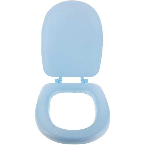 SWOOMEY Abattant Wc Mousse Couvercle Souple et Épais Accessoire de Salle de Bain et Confortable Remplacement Facile pour Cuvette Standard Couleur Bleu...