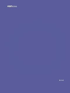 ABNotes Lined Violet A4 HC: Quadernone a righe senza margine - Viola - Doppio 250 Pagine - Fogli spessi - Per appunti personali, scuole superiori, università e lavoro