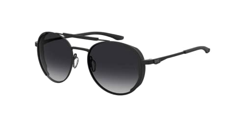 Under Armour Pursuit Ua0008/G/S 003/Wj 55Mm Matte Black/Gray Oval Sunglasses For Men + Bundle With Designer Iwear Complimentary Eyewear Kit #TOP19