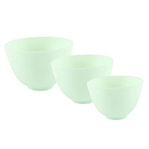 BELLIFFY Silicone Mask Bowl Set 3 Face Mixing Bowl Mask Stirring Tool Diy Beauty Kit
