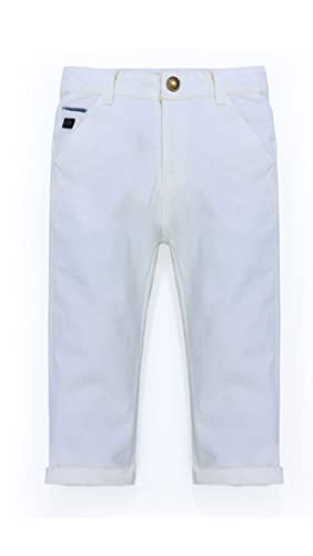 BIBYFU Boys'Speech Formal Occasions Slim Straight Leg Uniform Pant