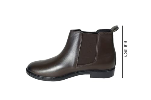 Image of Men's Chelsea Boots | Ankle Boot | Men's High Ankle Slip On Outdoor Fashion Winter Stylish Formal and Semi Casual Chelsea Boot | Slip-On Synthetic Leather