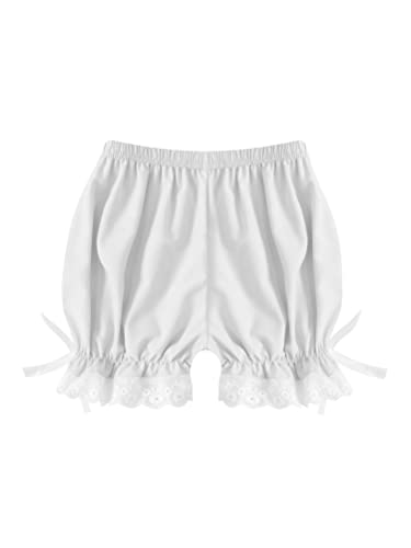 Aislor Kids Girls Dance Shorts Ruffle Bowknot Bloomers with Lace Trim Pettipant Safety Shorts Undershorts Underwear3