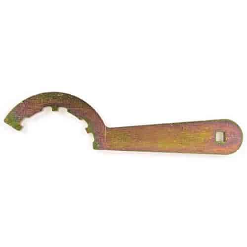 JEGS Steel Spanner Wrench Set | Uses 3/8 Inch Ratchet/Breaker Bar | Includes 2 Wrenches | Zinc Dichromate-Plated | Made In USA