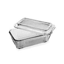 Rectangle & Round Glass Butter Dish - Stylish Butter with Lid Easy to Use and 100% Food Safe (Rectangle) - Image 4