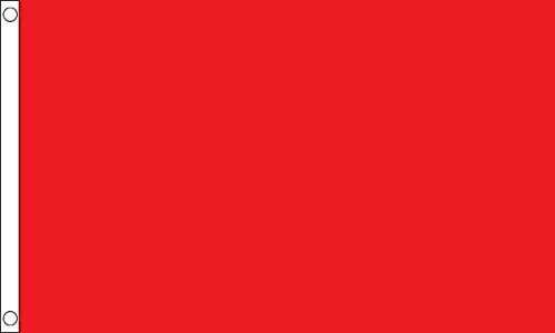 Flagtex Red Plain Colour Flag Large 8ft x 5ft (240cm x 150cm)