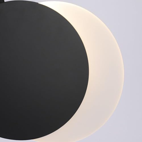 Lampe suspendue à LED rotative CNCNSH à éclairage modulable et suspension métal design rond