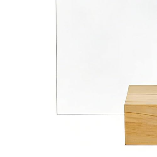 Panneau acrylique arche 13x18cm avec support bois pour signalétique de table (10 pièces)