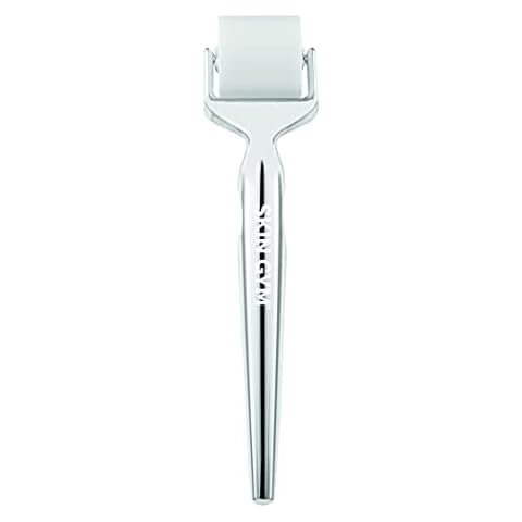 SKIN GYM Microfusion Dissolving Hyaluronic Roller, Non-Invasive Microneedling Alternative, 3000+ Hyaluronic Acid & Peptide Tips for Smooth, Supple, Youthful Skin, Includes 1 Tool + 3 Roller Heads Cover