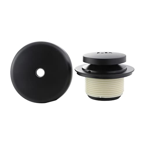 Bonde de baignoire Danco 11081 noir mat avec mécanisme touch-toe robuste - 2