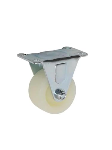 Roulette fixe industrielle directionnelle haute durabilité en PP blanc - 3