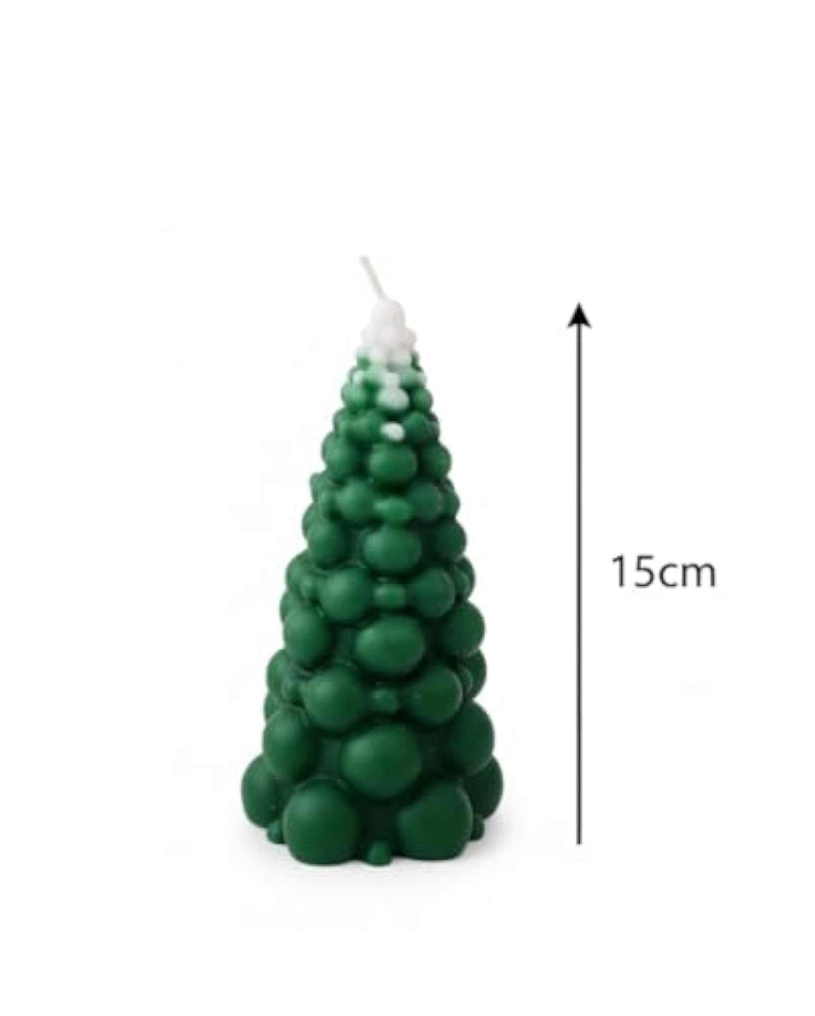 Handcrafted Christmas Tree Candle, Festive Decor