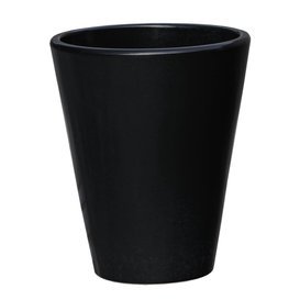 Gartentraum.de Saller amphiro Noir 98619710  Maceta redonda de cerámica en color negro