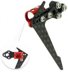 MICROHELI Adjustable Tail Motor Mount W/ Fin Set (RED) - Blade Infusion 120