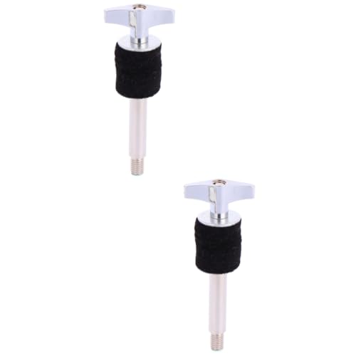Totority 2pcs Drum Accessories Cymbal Stacker Black Cymbal Screw High Pitch Musical Instruments Screw Easy Installation